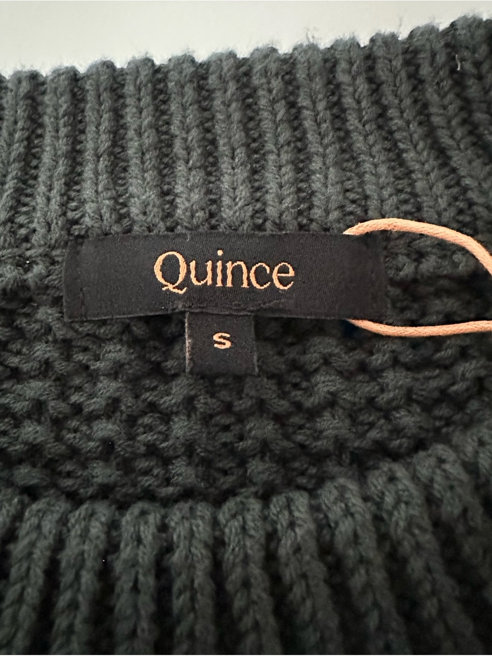 Quince Organic Cotton Cable Knit Cropped
Sweater Dark Spruce NWT S - Picture 9 of 14